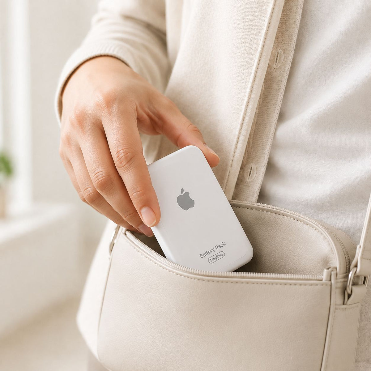 Cargador Portátil Magnético Inalámbrico Compatible con MagSafe