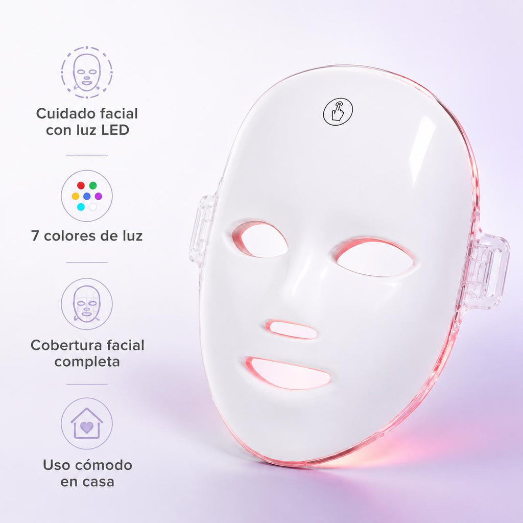 Máscara Facial LED de 7 Colores para el Cuidado de la Piel