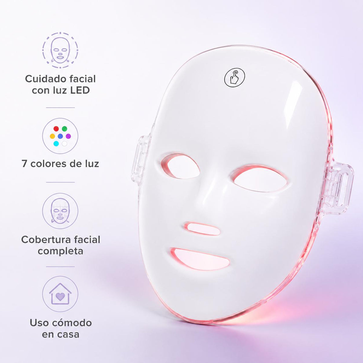 Máscara Facial LED de 7 Colores para el Cuidado de la Piel