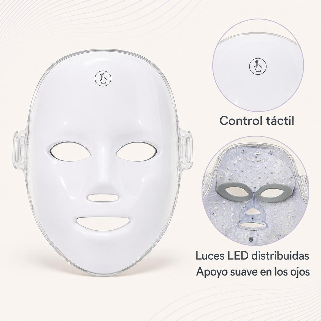 Máscara Facial LED de 7 Colores para el Cuidado de la Piel