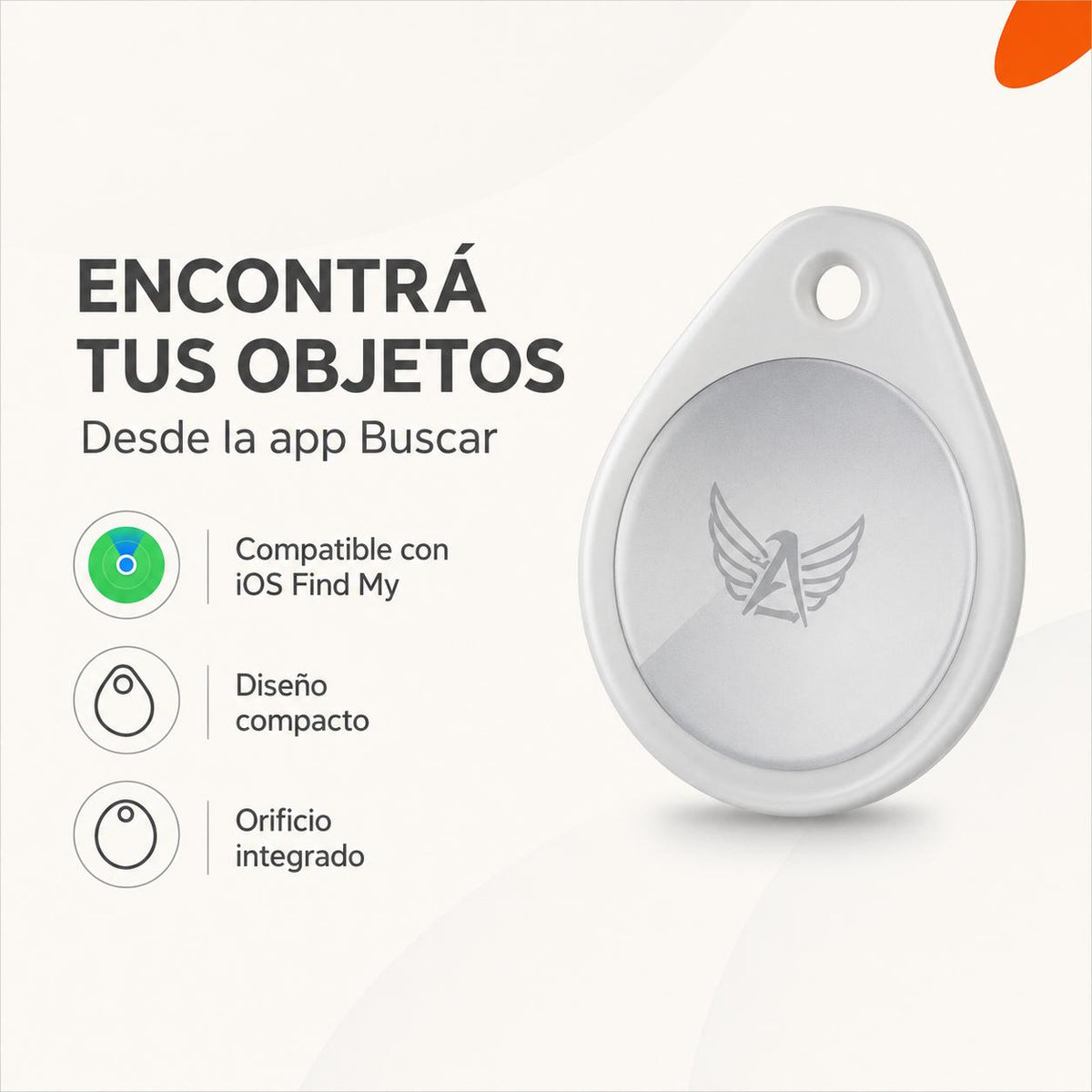 Rastreador TX04 compatible con Apple Find My