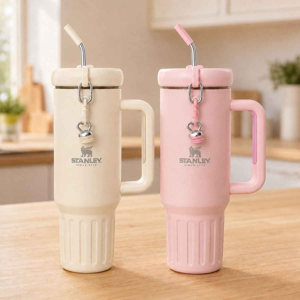 Vaso Térmico 1200 ml con Asa y sorbito