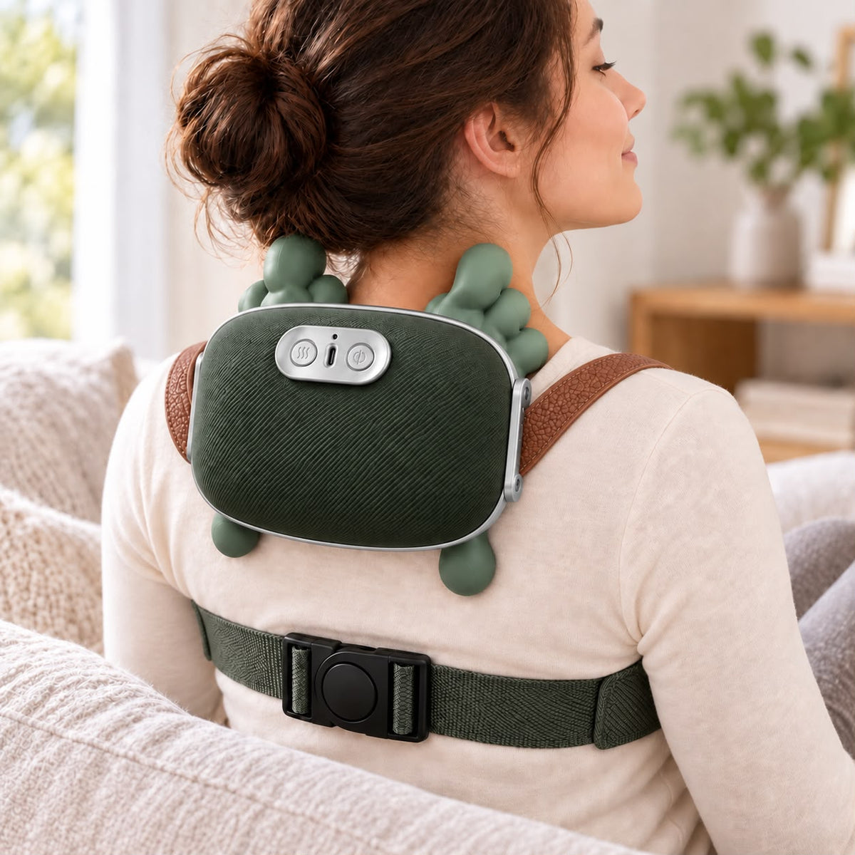 Masajeador Eléctrico para Cuello y Hombros con Calor